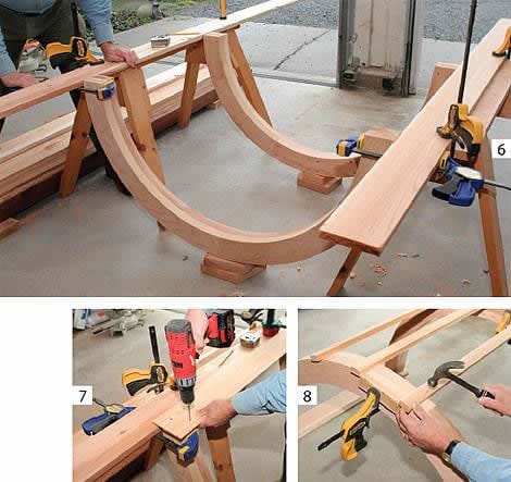 Верхний элемент каркаса садовой арки